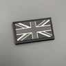 PVC Mini Union Jack Patch Black Hook & Loop | Task Outdoor