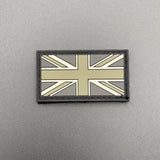 Miniature PVC Union Jack Patch, Hook & Loop, 4.5cm