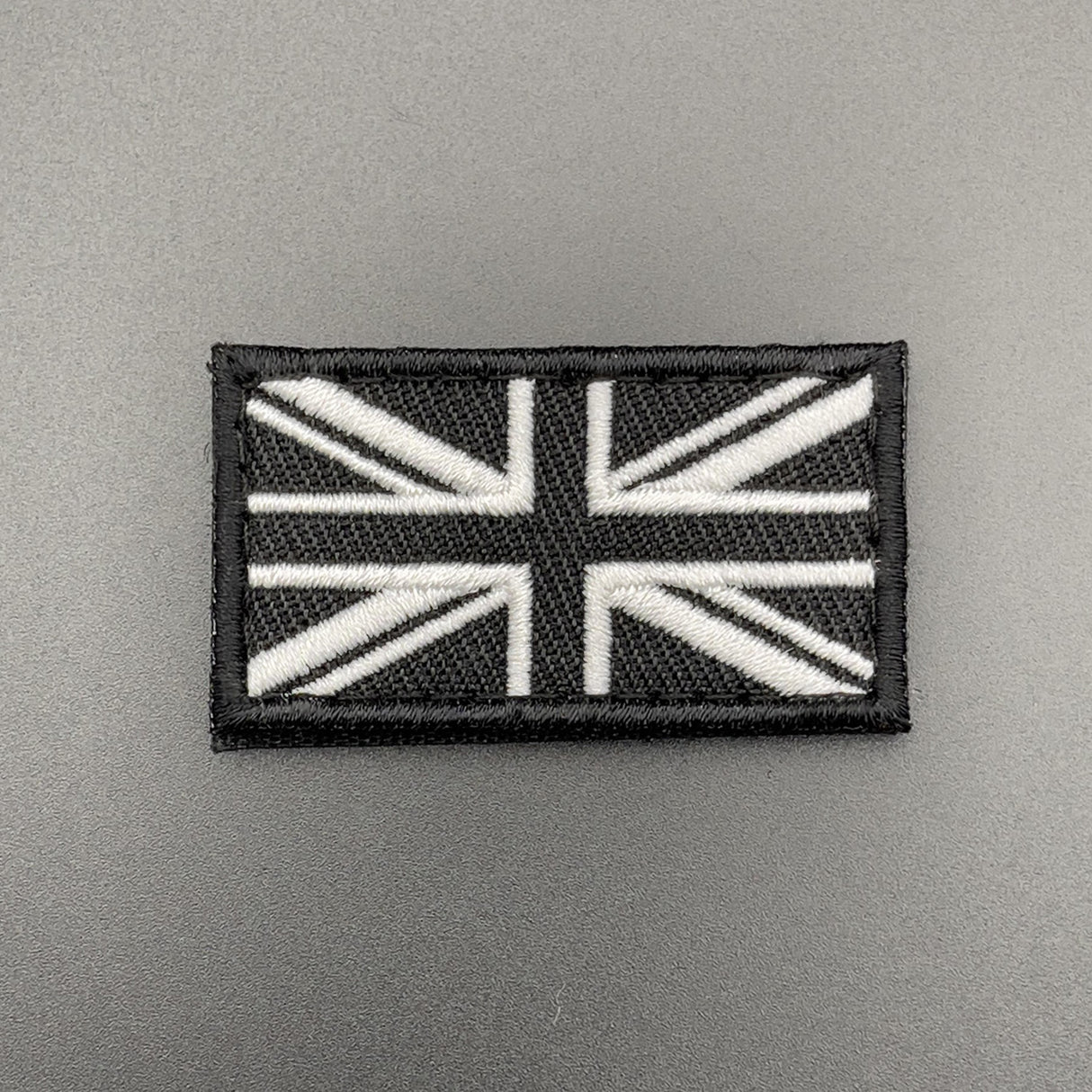 Small Black Embroidered Union Jack Patch Hook & Loop | Task Outdoor