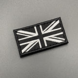 Small Black Embroidered Union Jack Patch Hook & Loop | Task Outdoor