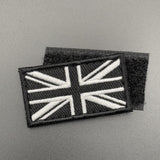 Small Black Embroidered Union Jack Patch Hook & Loop | Task Outdoor