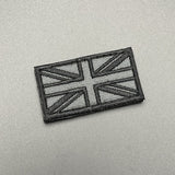 Small Grey Embroidered Union Jack Patch Hook & Loop | Task Outdoor