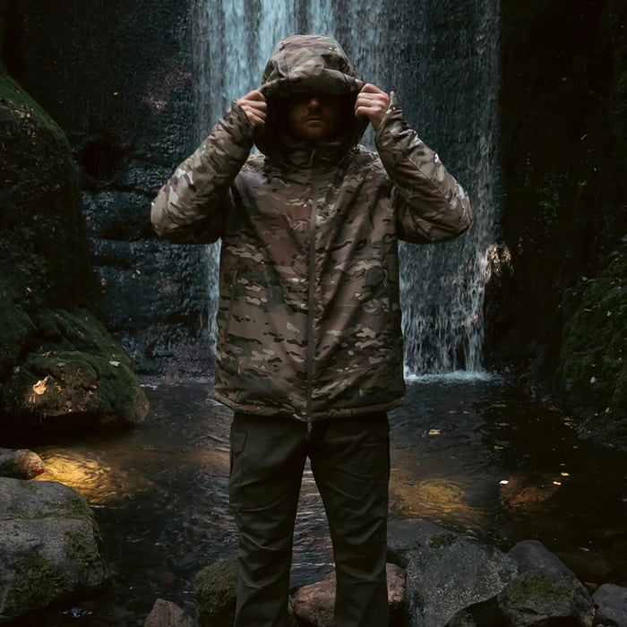 Stoirm Mission Primaloft All Weather Jacket in Multicam lifestyle