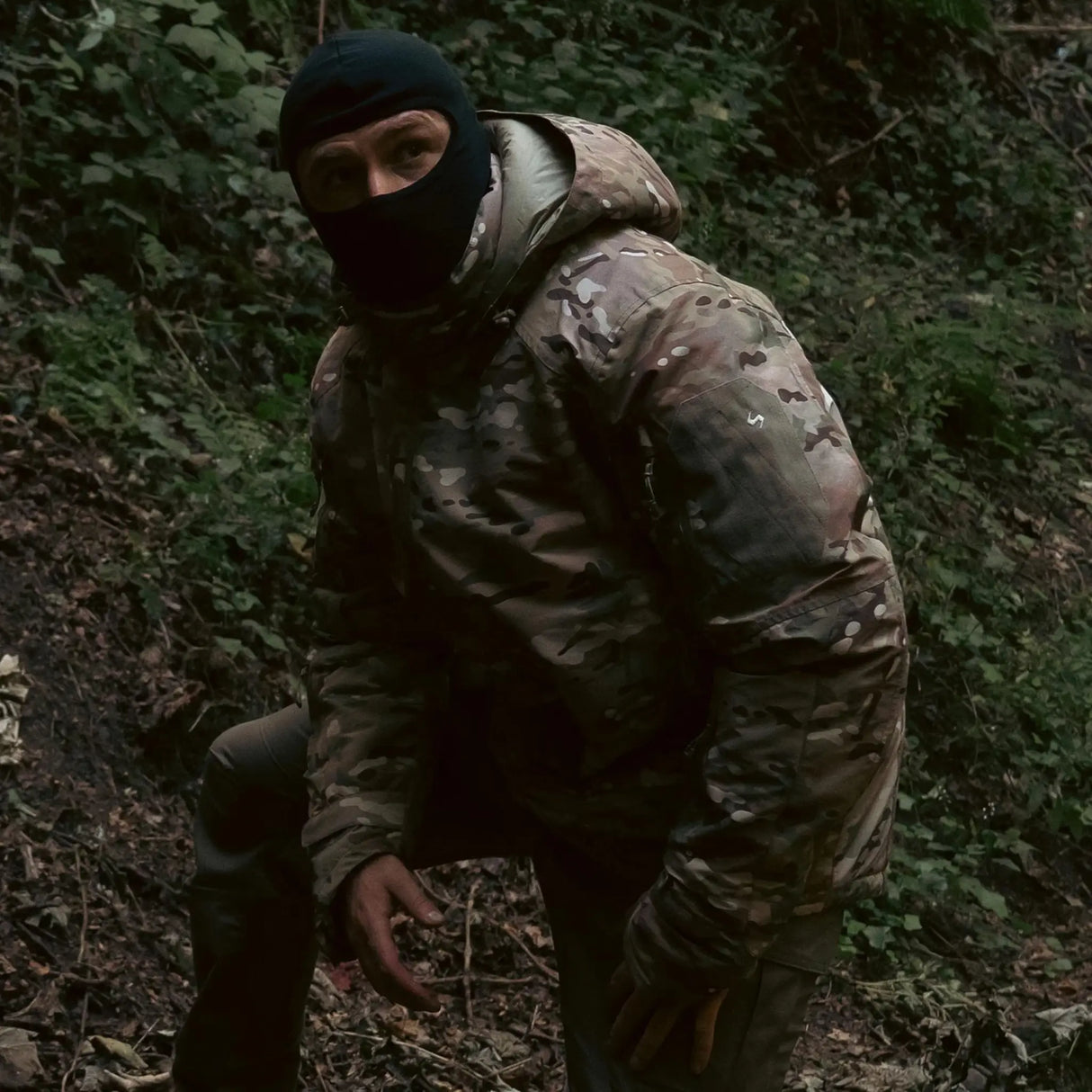 Stoirm Mission Primaloft All Weather Jacket in Multicam lifestyle