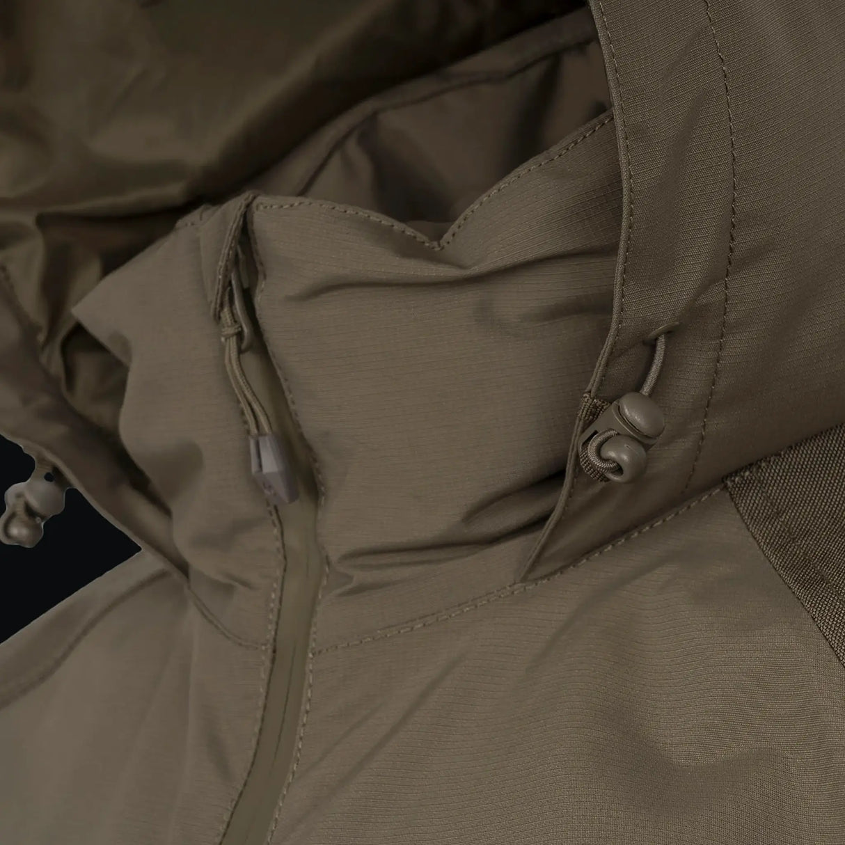 Stoirm Mission Primaloft All Weather Jacket in Ranger Green collar