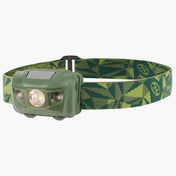 Highlander Mizar Head Torch - green head torch from the front on white background