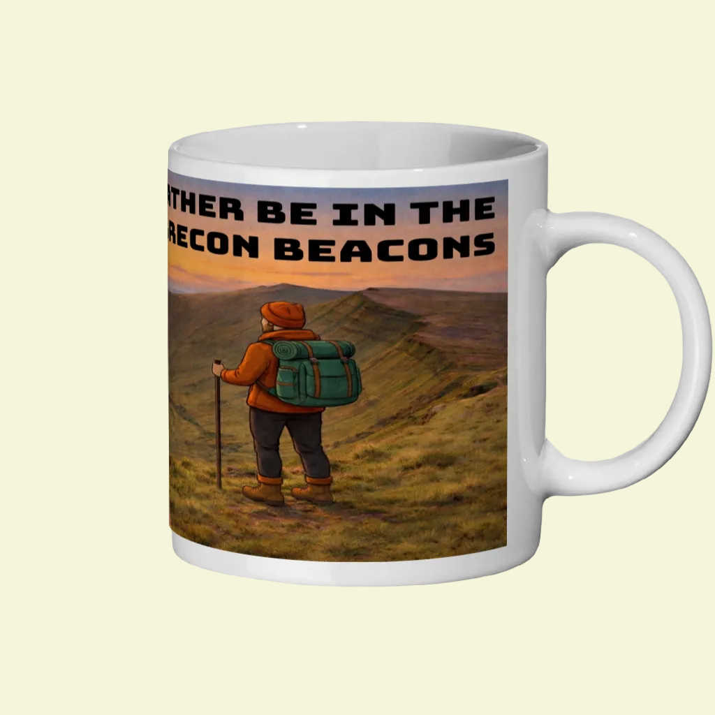 I'd Rather Be on Brecon Beacons Ceramic Mug 11oz - for Him
