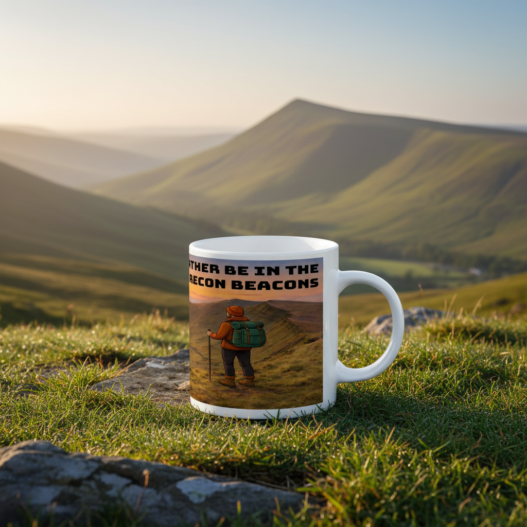 I'd Rather Be on Brecon Beacons Ceramic Mug 11oz - for Him