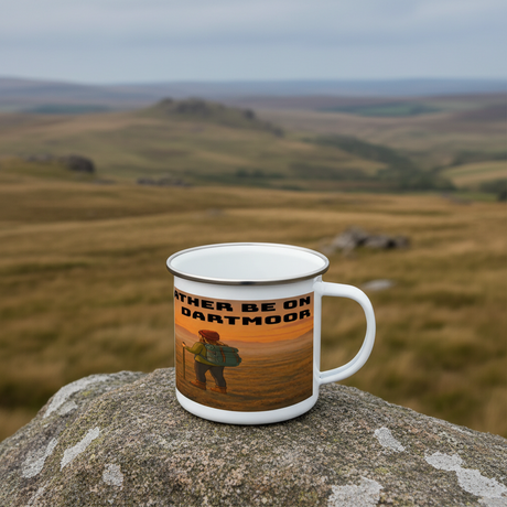 I'd Rather Be on Dartmoor Enamel Mug 12oz – for Her
