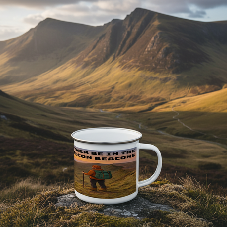 I'd Rather Be on Brecon Beacons Enamel Mug 12oz – for Him