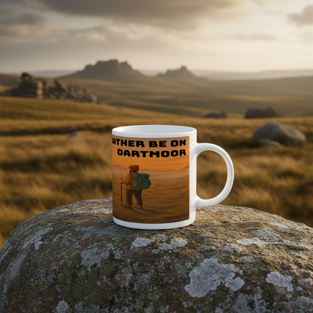 I'd Rather Be on Dartmoor Ceramic Mug 11oz - for Him