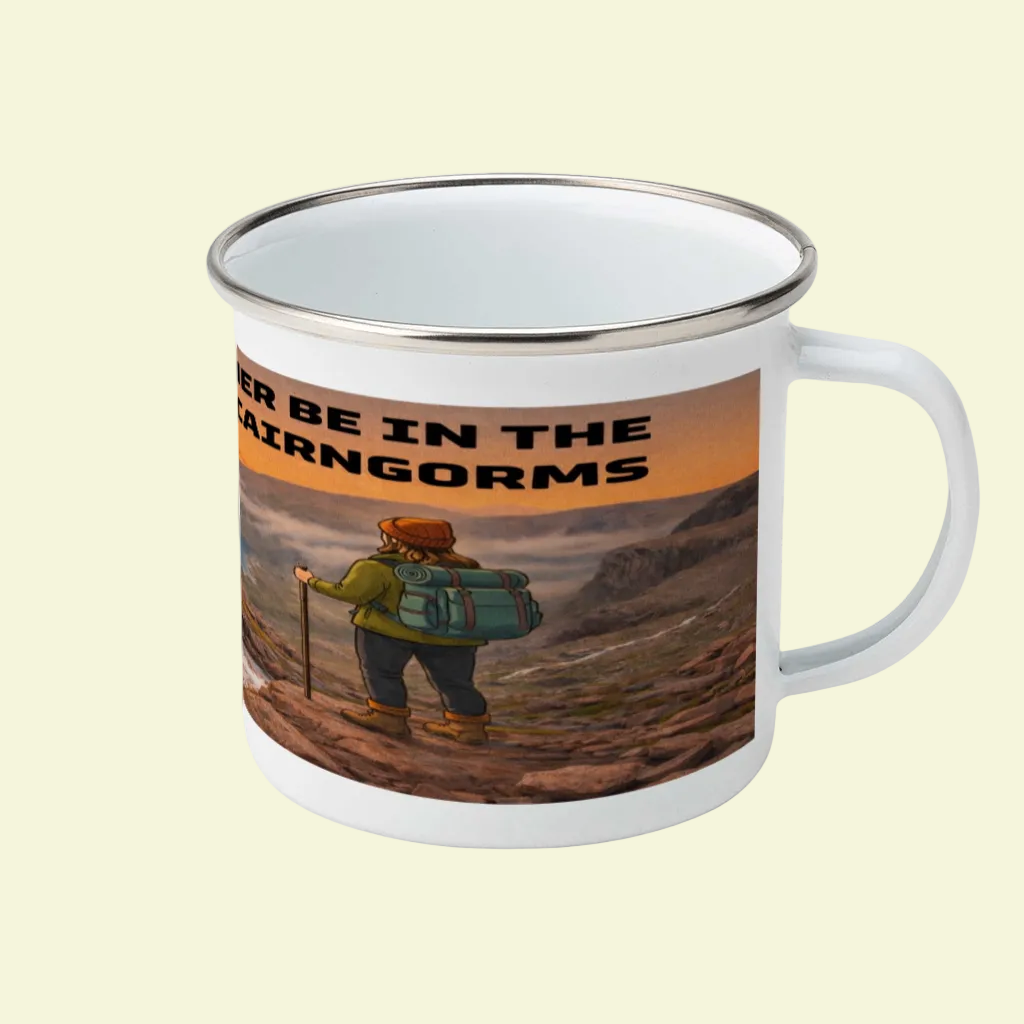 I'd Rather Be in the Cairngorms Enamel Mug 12oz – for Her