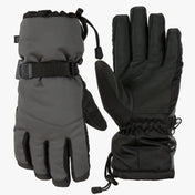 Highlander Mountain Gloves - charcoal grey pair from the back on white background