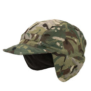 Highlander Waterproof Mountain Hat - in Olive Green side view on white background