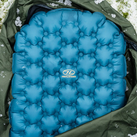 Highlander Nap-Pak Arctic R11 Mummy Lite Inflatable Sleeping Mat for thermal use