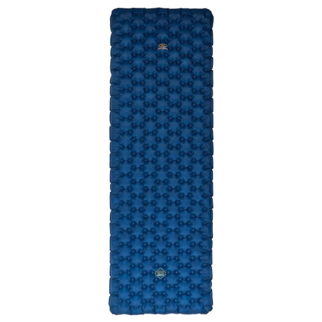 Highlander Nap-Pak Arctic R11 Inflatable Sleeping Mat in deep blue from above on white background
