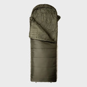 Snugpak Nautilus WGTE Sleeping Bag in Olive Green - closed, front view
