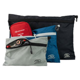Highlander Neat Freak Bag Set in use with example contents on white background