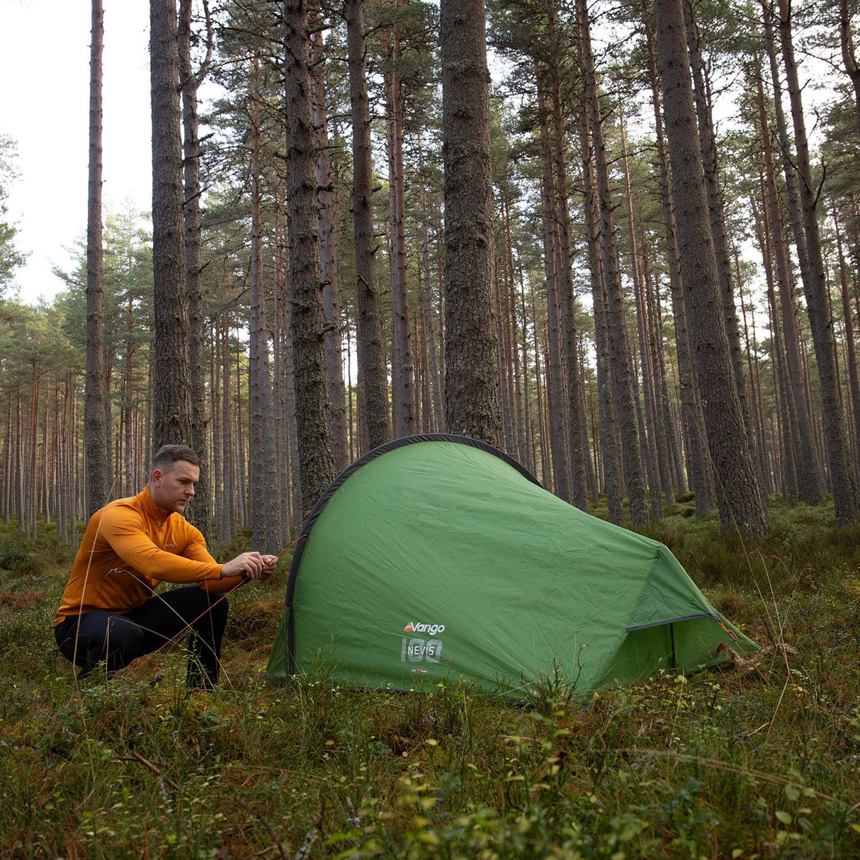 Vango Nevis 100 Tent in green for camping