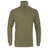 Highlander Norwegian Army Shirt in Ranger Green, front view with the quarter zip and high collar