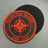 Not All Who Wander Are Lost Patch, Hook & Loop, 8cm | Task Outdoor