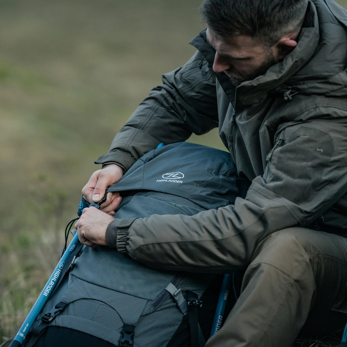 Highlander Novar 60+5L Rucksack - Navy Blue alternate view 12
