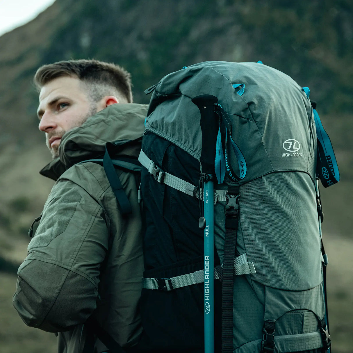 Highlander Novar 60+5L Rucksack - Navy Blue alternate view 13