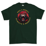 Royal Military Police Once a Monkey Printed T-Shirt - Forest Green