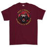 Royal Military Police Once a Monkey Printed T-Shirt - Maroon