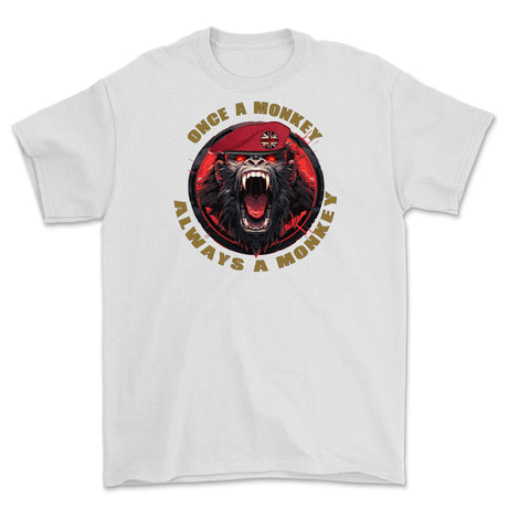 Royal Military Police Once a Monkey Printed T-Shirt - White