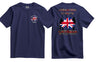 OP Banner Veteran Double Side Printed T-Shirt - Navy Blue