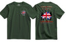 OP Banner Veteran Double Side Printed T-Shirt - Olive Green