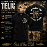 OP Telic Iraq War Veteran Double Side Printed T-Shirt - Design