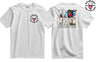 OP Herrick Veteran Double Side Printed T-Shirt - White