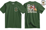 OP Telic Iraq War Zone Veteran Double Side Printed T-Shirt - Olive Green