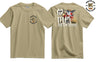 OP Telic Iraq War Zone Veteran Double Side Printed T-Shirt - Sand