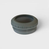 Grey ribbed can cooler collar for the Orbie 12oz insulated cup, shown on its own