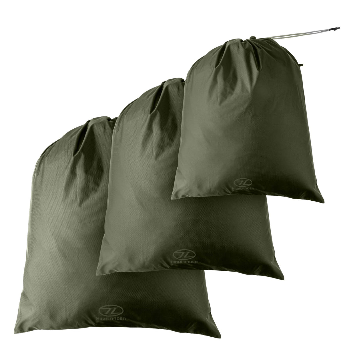 Highlander Paksak Set in ranger green from the front on white background