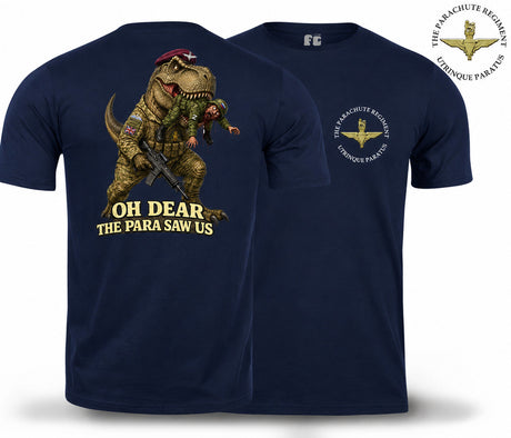 Oh Dear The Para Saw Us T-Shirt - Navy Blue