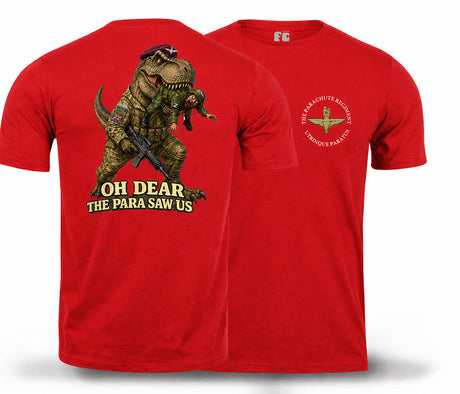 Oh Dear The Para Saw Us T-Shirt - Red