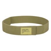 Highlander PCS Webbing Belt - olive green webbing belt with hook-and-loop closure on white background
