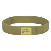Highlander PCS Webbing Belt - olive green webbing belt with hook-and-loop closure on white background