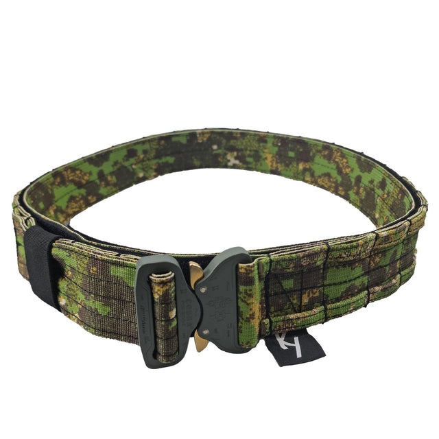 Kydex Customs 2" MOLLE Shooter Belt Gen1 in Pencott Greenzone camo from the front