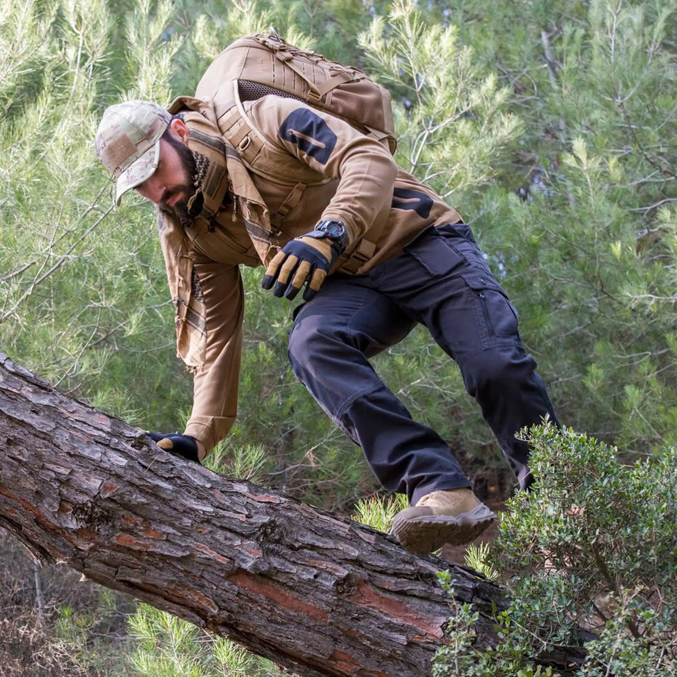 Pentagon Tactical Trousers on a man outdoors: Guide to Tactical Pants - 