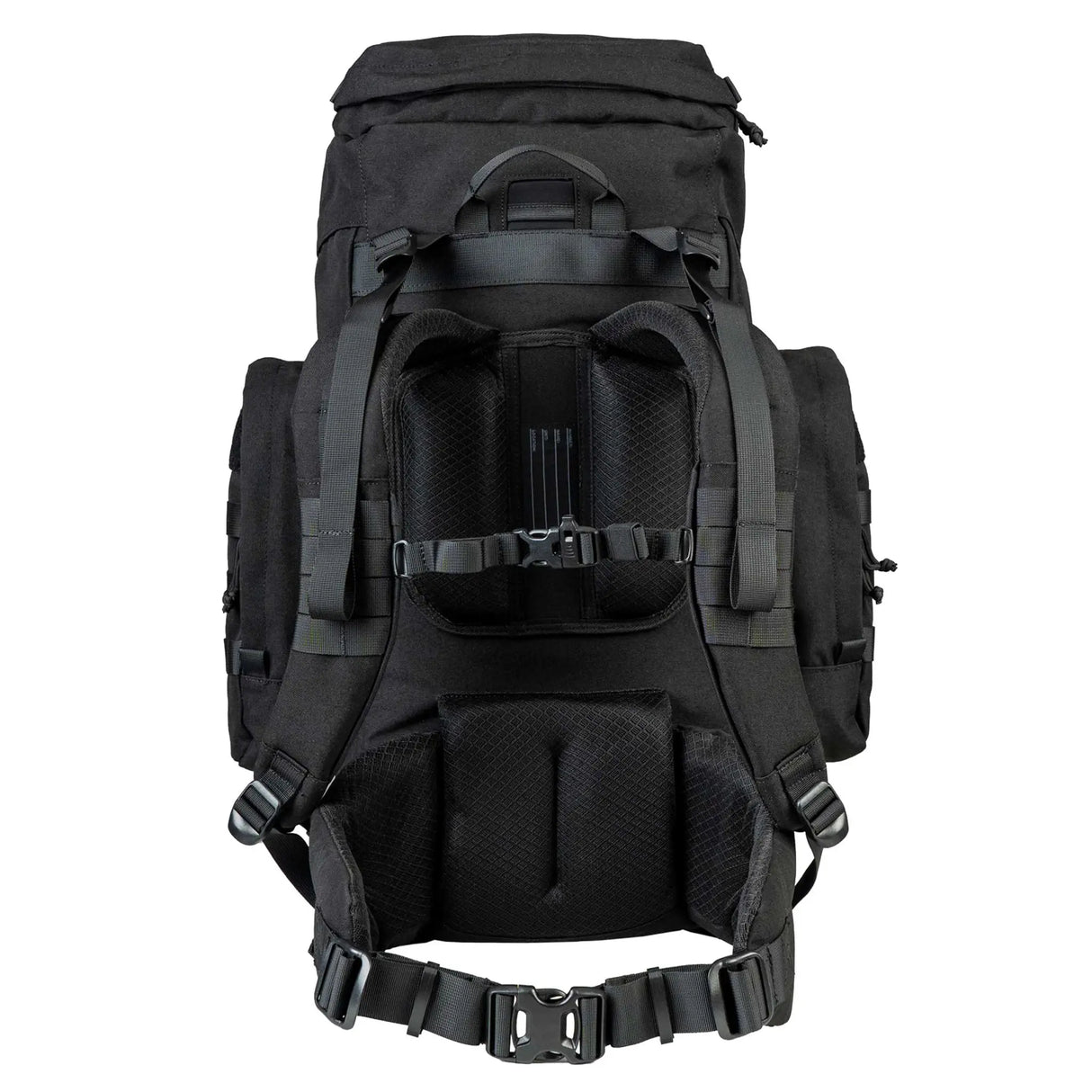 Highlander Pinnacle Rucksack 50L in black from the back