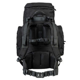 Highlander Pinnacle Rucksack 50L in black from the back