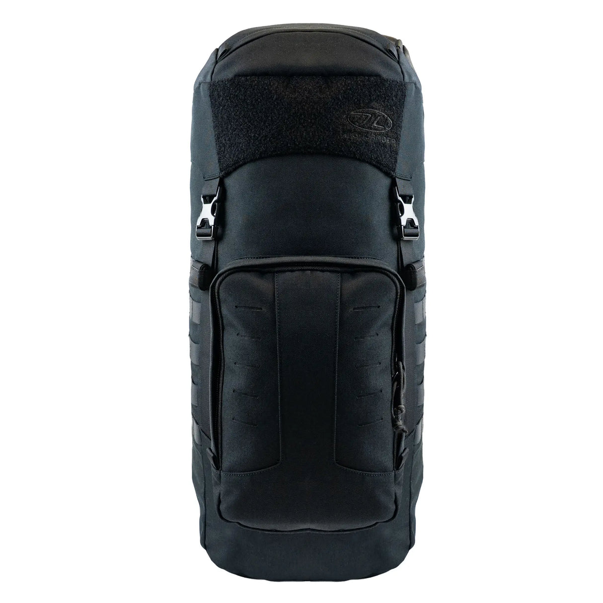 Highlander Pinnacle Rucksack 50L in black from the front