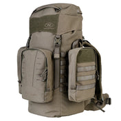 Highlander Pinnacle Rucksack 50L - in ranger green from the front left on white background