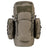 Highlander Pinnacle Rucksack 50L in Ranger Green - front view with both side pouches fitted