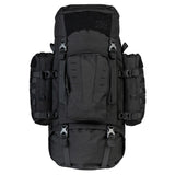 Highlander Pinnacle Rucksack 70L in black front on white background